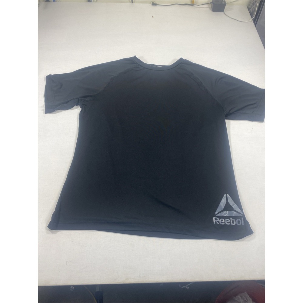 Reebok Men's Medium Black Activewear Performance‎ T-Shirt Training Tee